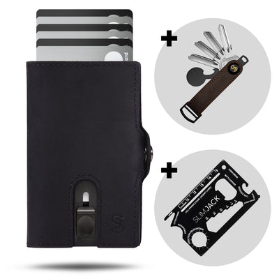 Premium Bundle: SLIMJACK Wallet + Keyholder + Multitool