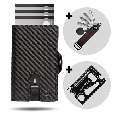 Premium Bundle: SLIMJACK Wallet + Keyholder + Multitool