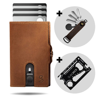 Premium Bundle: SLIMJACK Wallet + Keyholder + Multitool