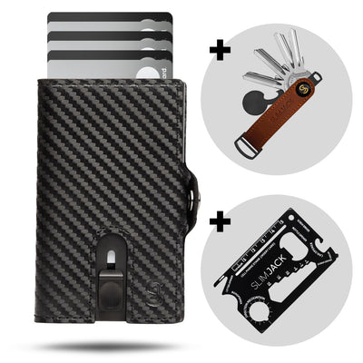 Premium Bundle: SLIMJACK Wallet + Keyholder + Multitool