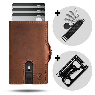Premium Bundle: SLIMJACK Wallet + Keyholder + Multitool