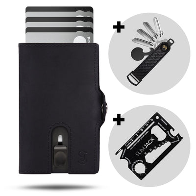 Premium Bundle: SLIMJACK Wallet + Keyholder + Multitool