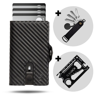 Premium Bundle: SLIMJACK Wallet + Keyholder + Multitool
