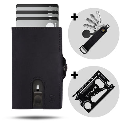 Premium Bundle: SLIMJACK Wallet + Keyholder + Multitool