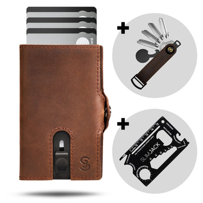 Premium Bundle: SLIMJACK Wallet + Keyholder + Multitool